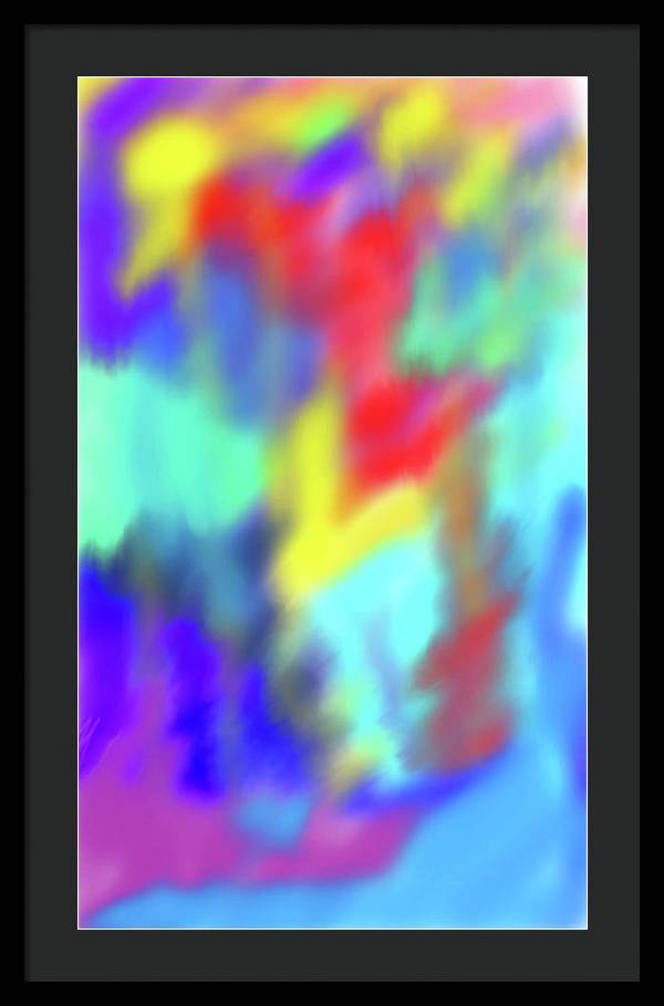 Soft Color Blend - Framed Print