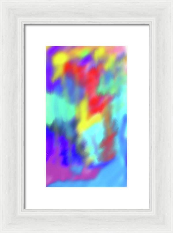 Soft Color Blend - Framed Print