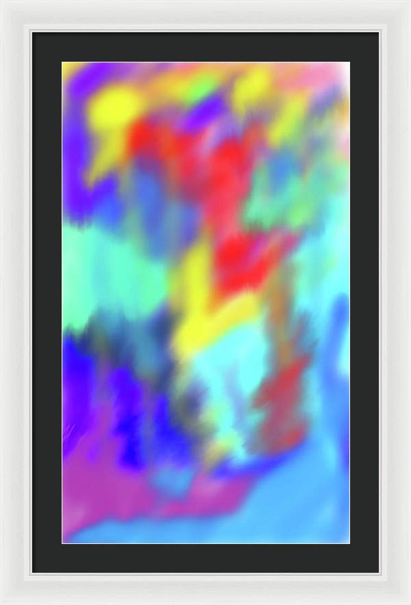 Soft Color Blend - Framed Print