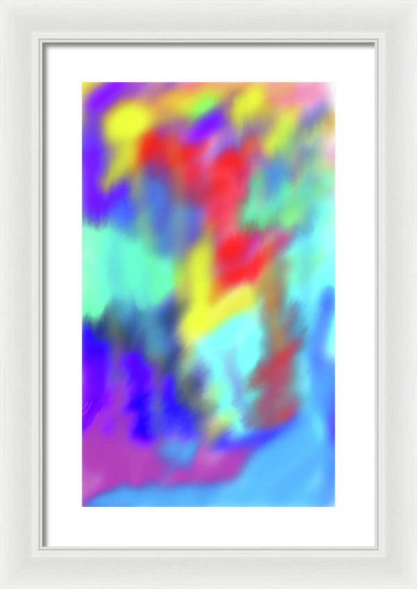 Soft Color Blend - Framed Print
