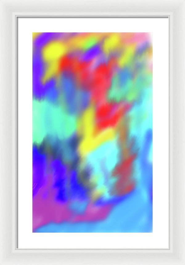 Soft Color Blend - Framed Print