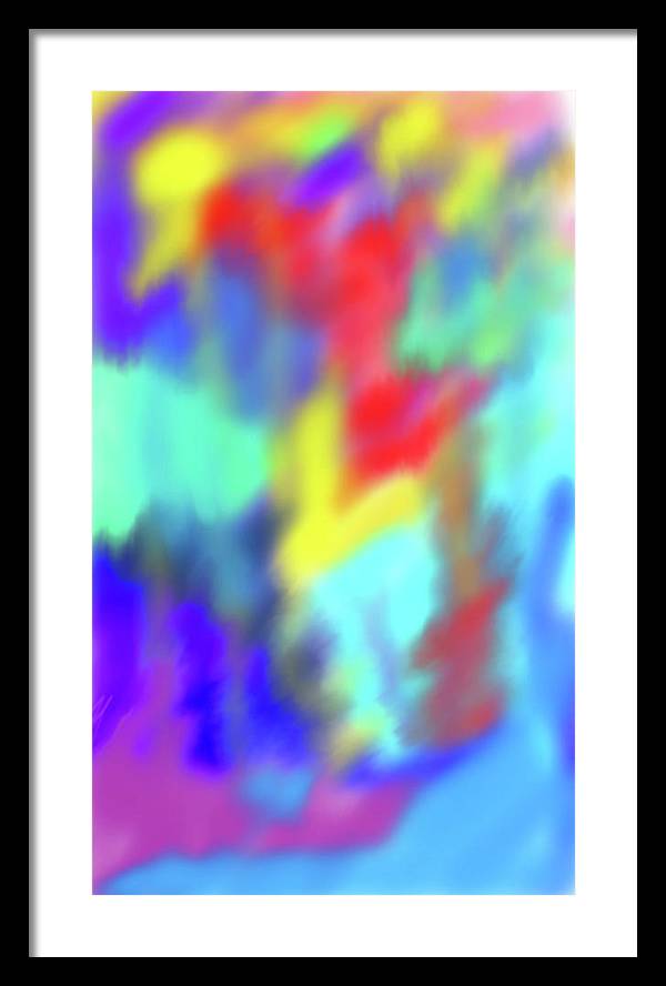 Soft Color Blend - Framed Print