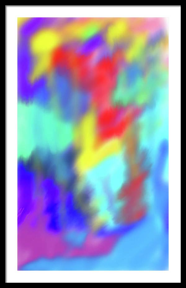 Soft Color Blend - Framed Print