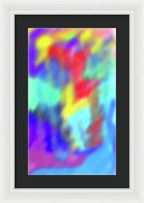 Soft Color Blend - Framed Print