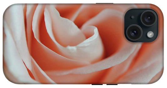Soft Pink Rose Close Up - Phone Case