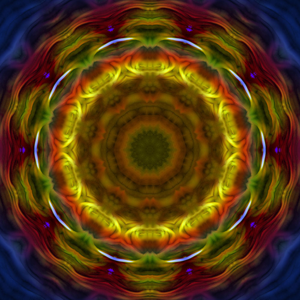 Soft Red and Yellow Kaleidoscope Digital Image Download