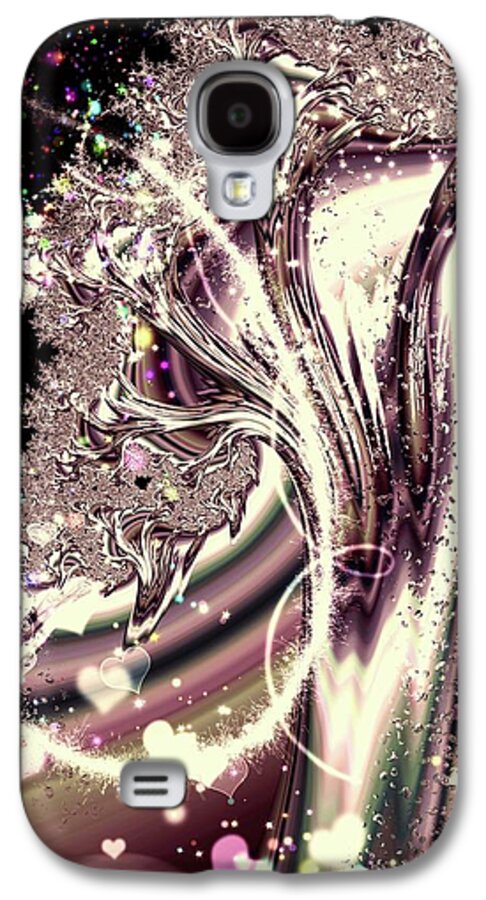 Sometimes I can See Your Soul Liquid Silver Fractal - Phone Case