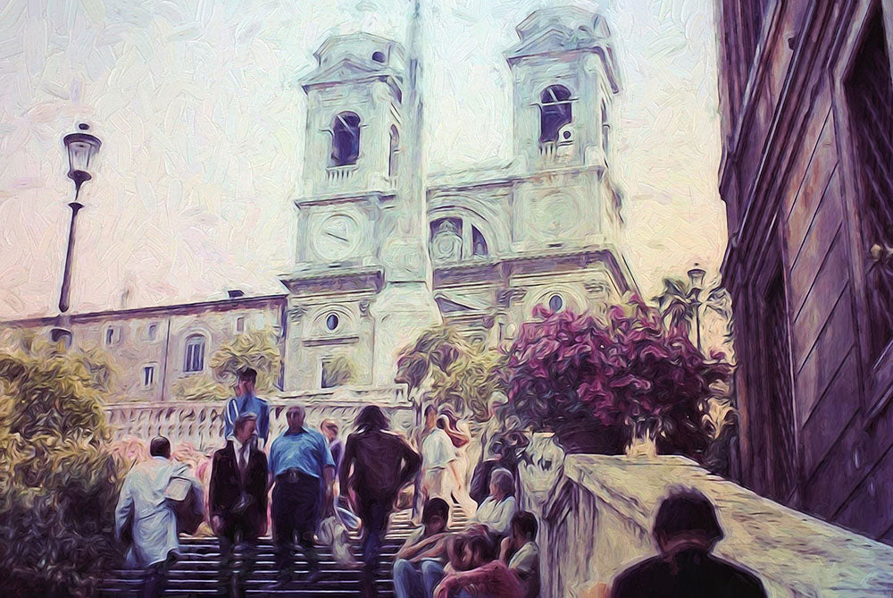 Spanish Steps in Rome Digital Image Download