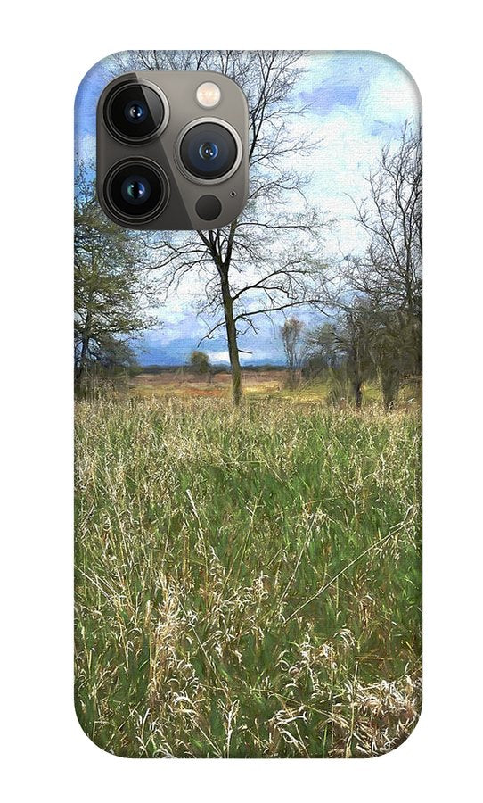 Spring Prairie Grass Landscape - Phone Case