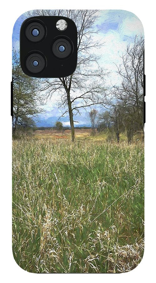 Spring Prairie Grass Landscape - Phone Case