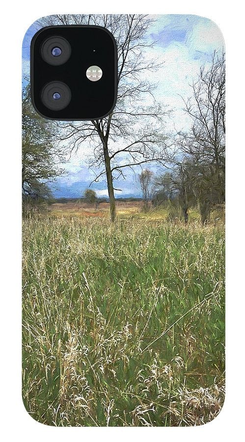 Spring Prairie Grass Landscape - Phone Case