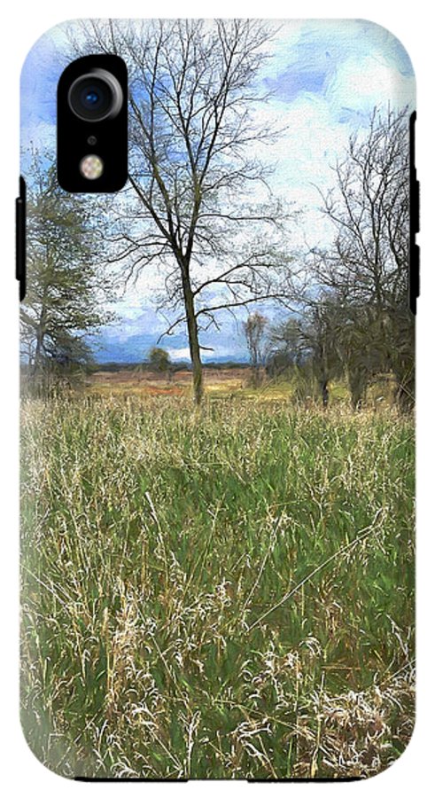 Spring Prairie Grass Landscape - Phone Case