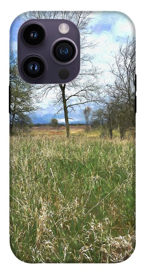 Spring Prairie Grass Landscape - Phone Case