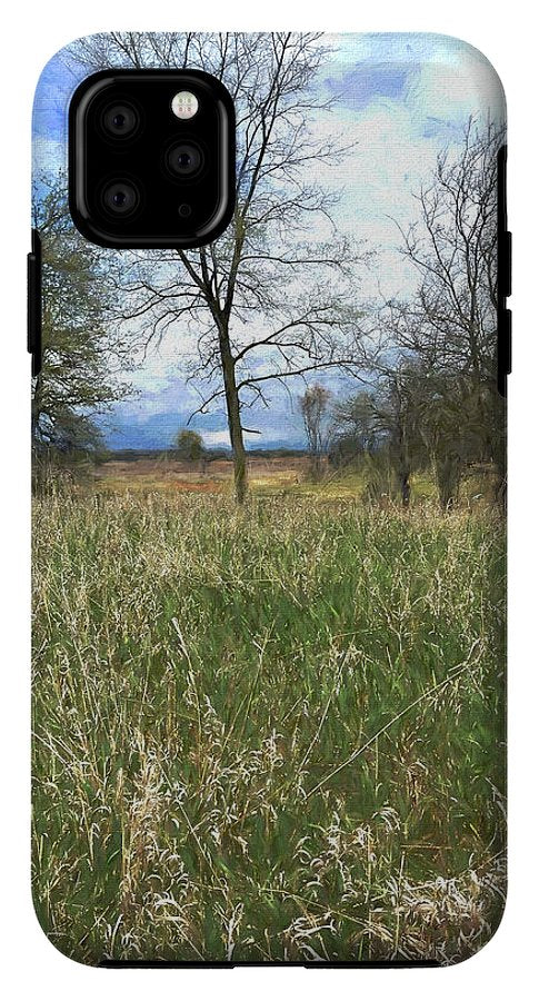 Spring Prairie Grass Landscape - Phone Case