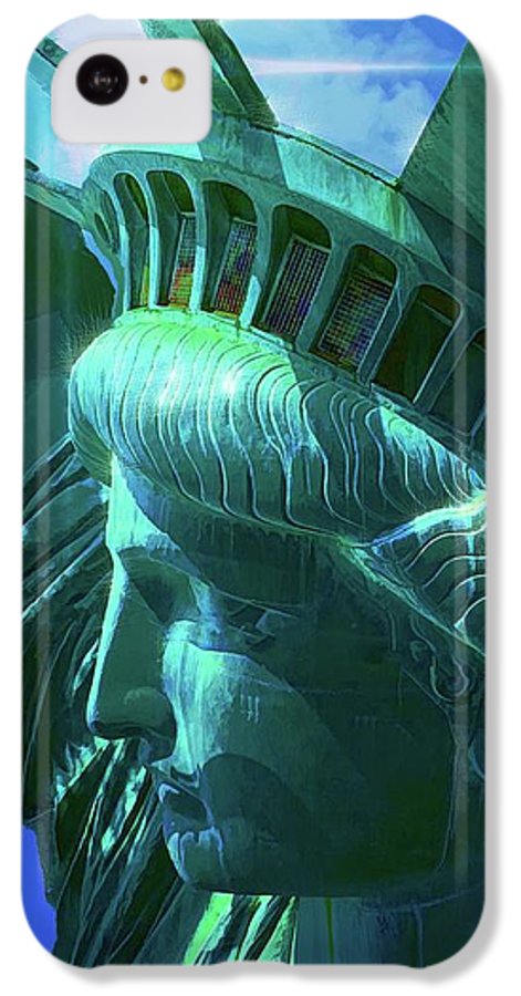 Statue of Liberty Graphic In The Sun - Phone Case