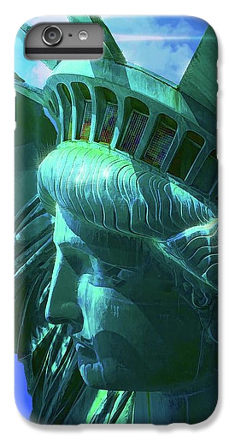 Statue of Liberty Graphic In The Sun - Phone Case
