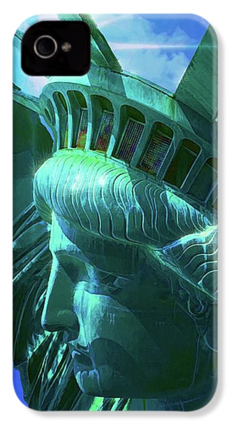 Statue of Liberty Graphic In The Sun - Phone Case