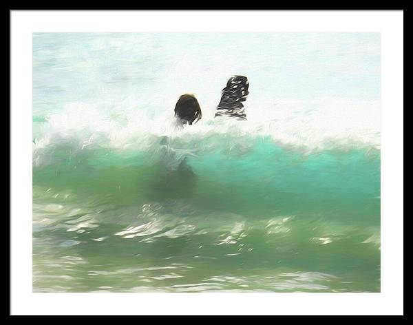 Still Taller Than The Waves - Framed Print
