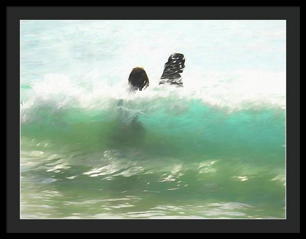 Still Taller Than The Waves - Framed Print