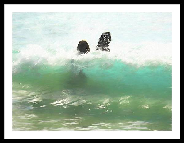 Still Taller Than The Waves - Framed Print