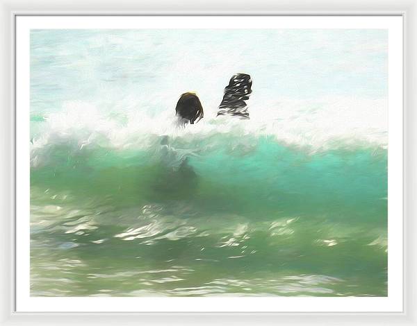 Still Taller Than The Waves - Framed Print