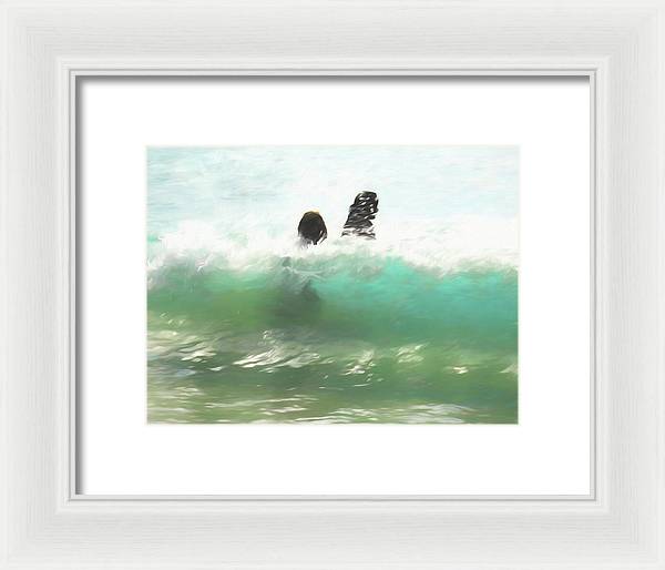 Still Taller Than The Waves - Framed Print