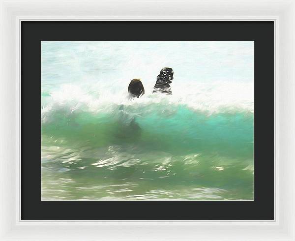 Still Taller Than The Waves - Framed Print
