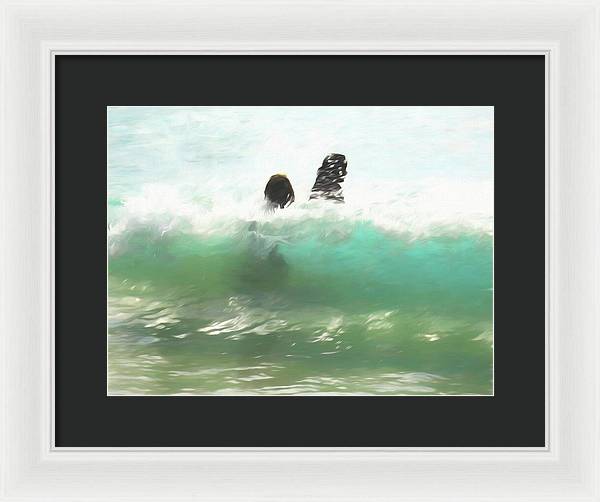 Still Taller Than The Waves - Framed Print