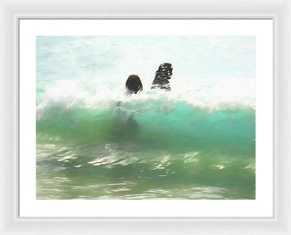 Still Taller Than The Waves - Framed Print