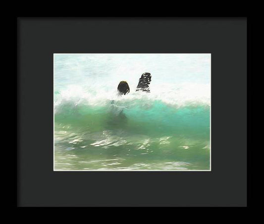 Still Taller Than The Waves - Framed Print