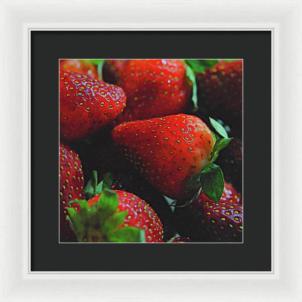 Strawberries - Framed Print
