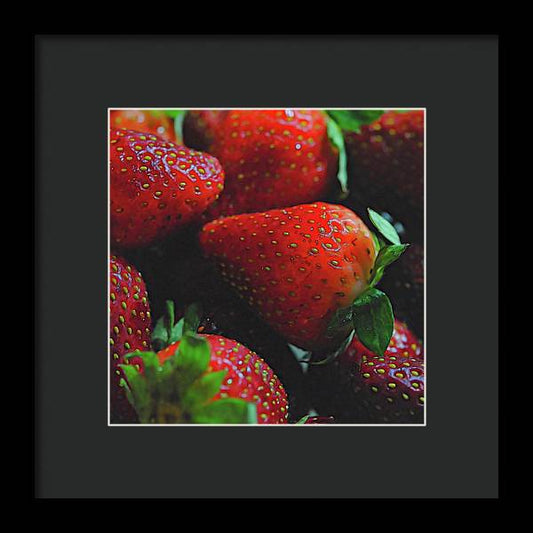 Strawberries - Framed Print