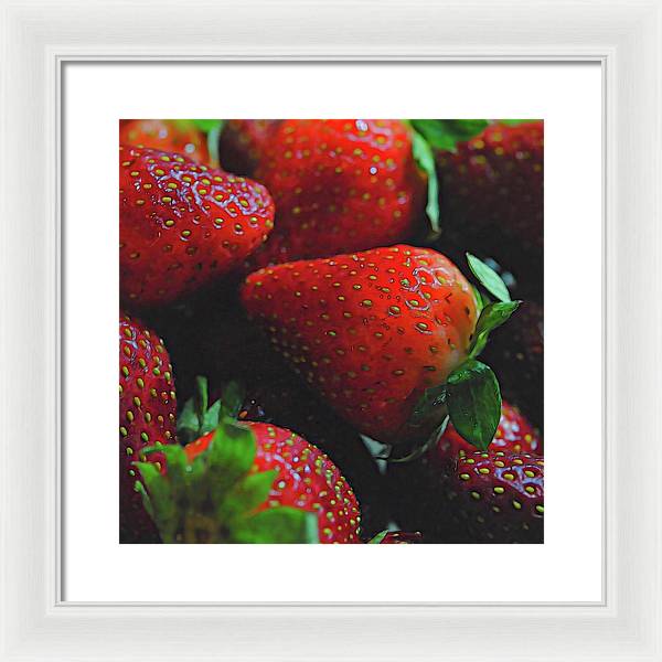 Strawberries - Framed Print