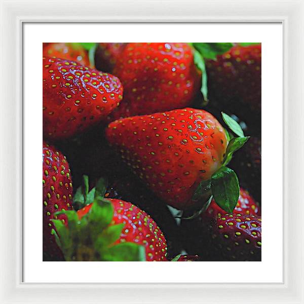 Strawberries - Framed Print