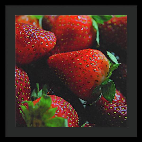 Strawberries - Framed Print