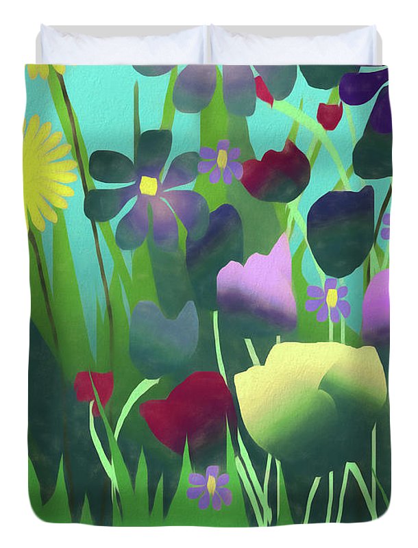 Summer Flower Garden - Duvet Cover