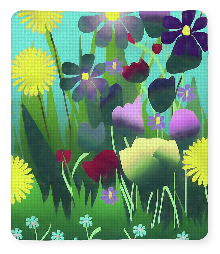 Summer Flower Garden - Blanket