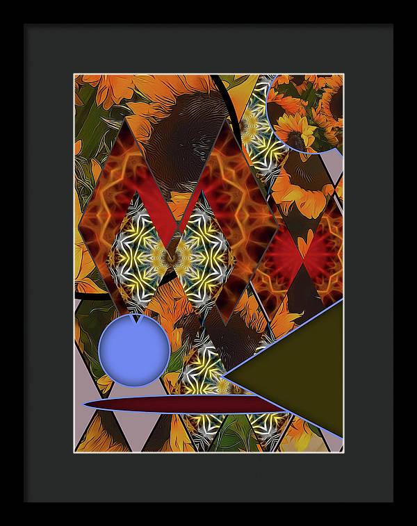 Sunflower Collage - Framed Print