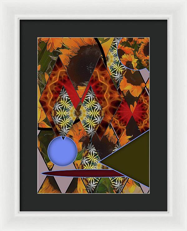 Sunflower Collage - Framed Print