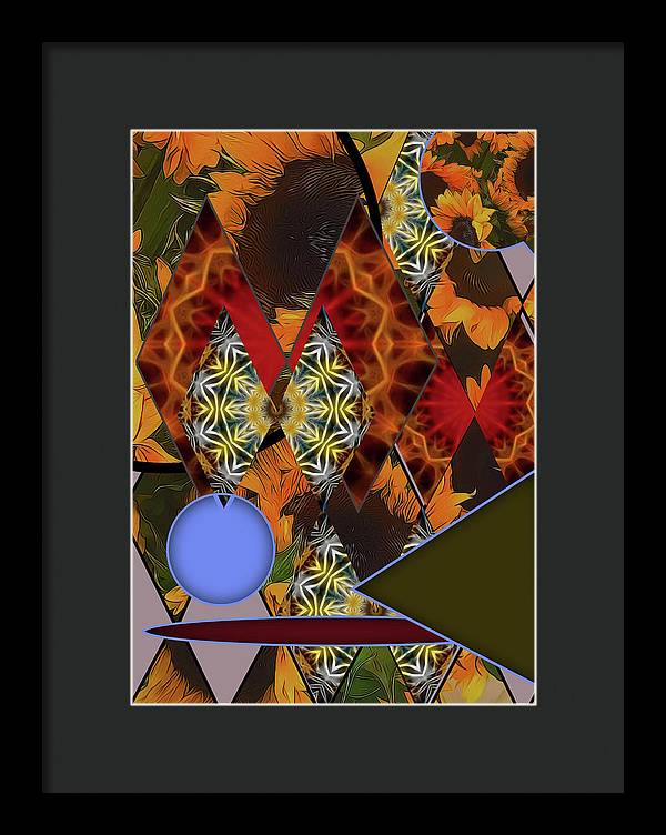 Sunflower Collage - Framed Print
