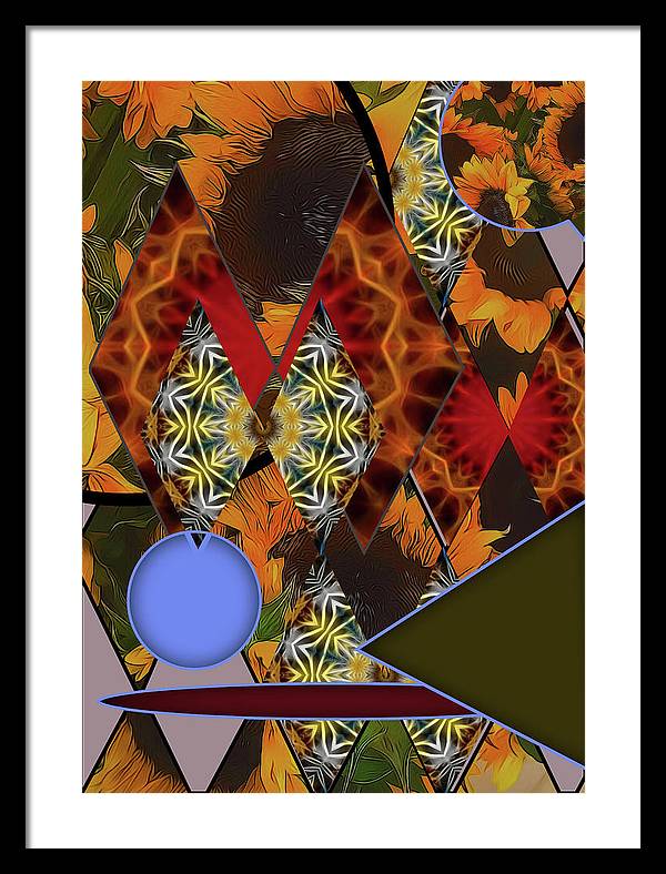 Sunflower Collage - Framed Print