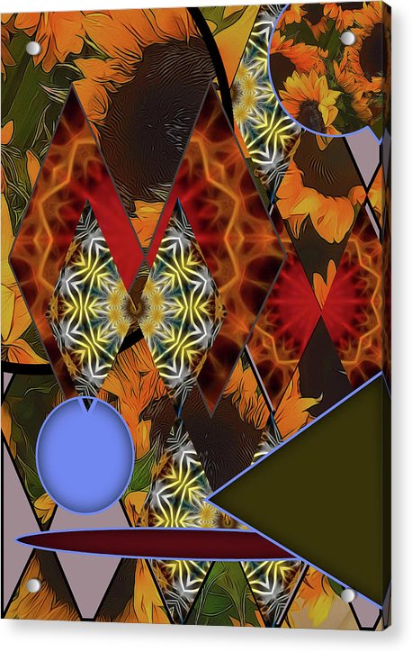 Sunflower Collage - Acrylic Print