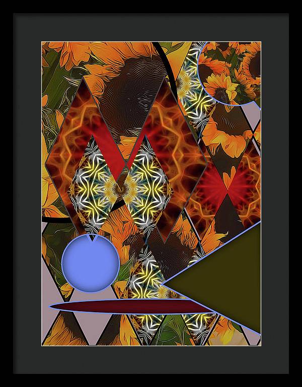 Sunflower Collage - Framed Print