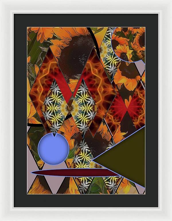 Sunflower Collage - Framed Print