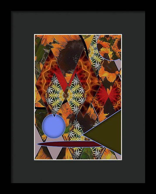 Sunflower Collage - Framed Print