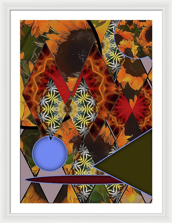 Sunflower Collage - Framed Print
