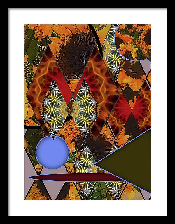 Sunflower Collage - Framed Print