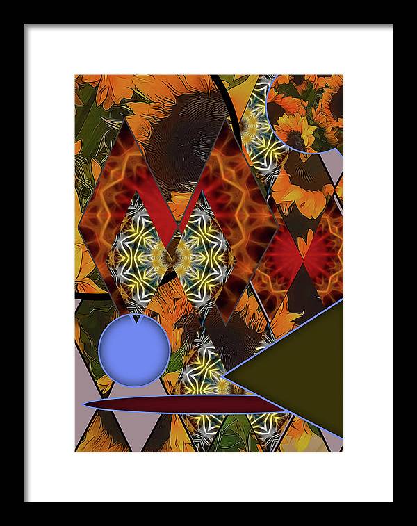 Sunflower Collage - Framed Print