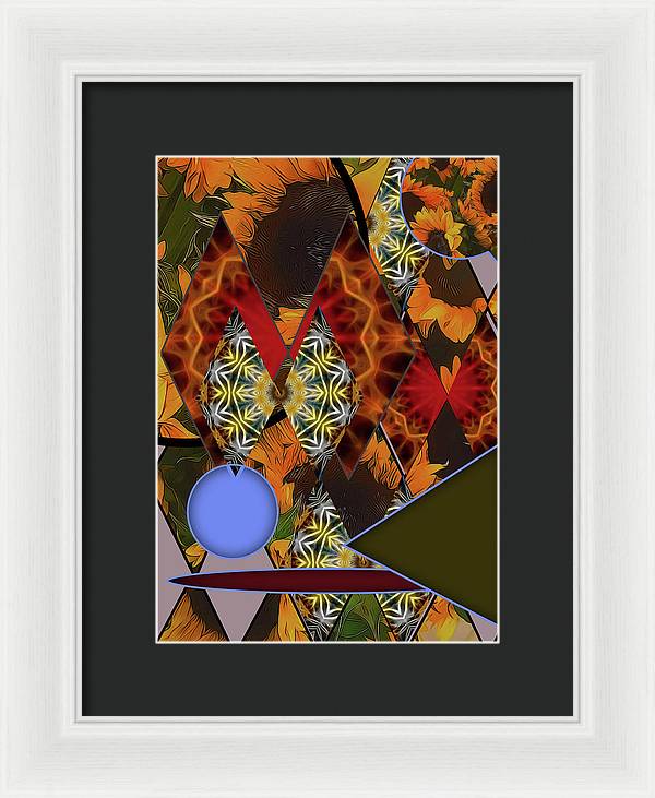 Sunflower Collage - Framed Print
