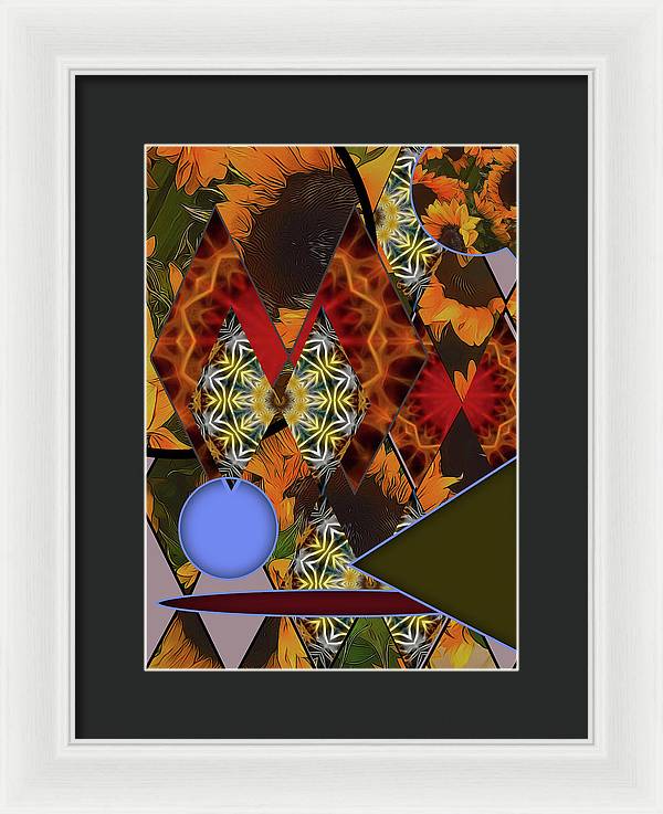 Sunflower Collage - Framed Print